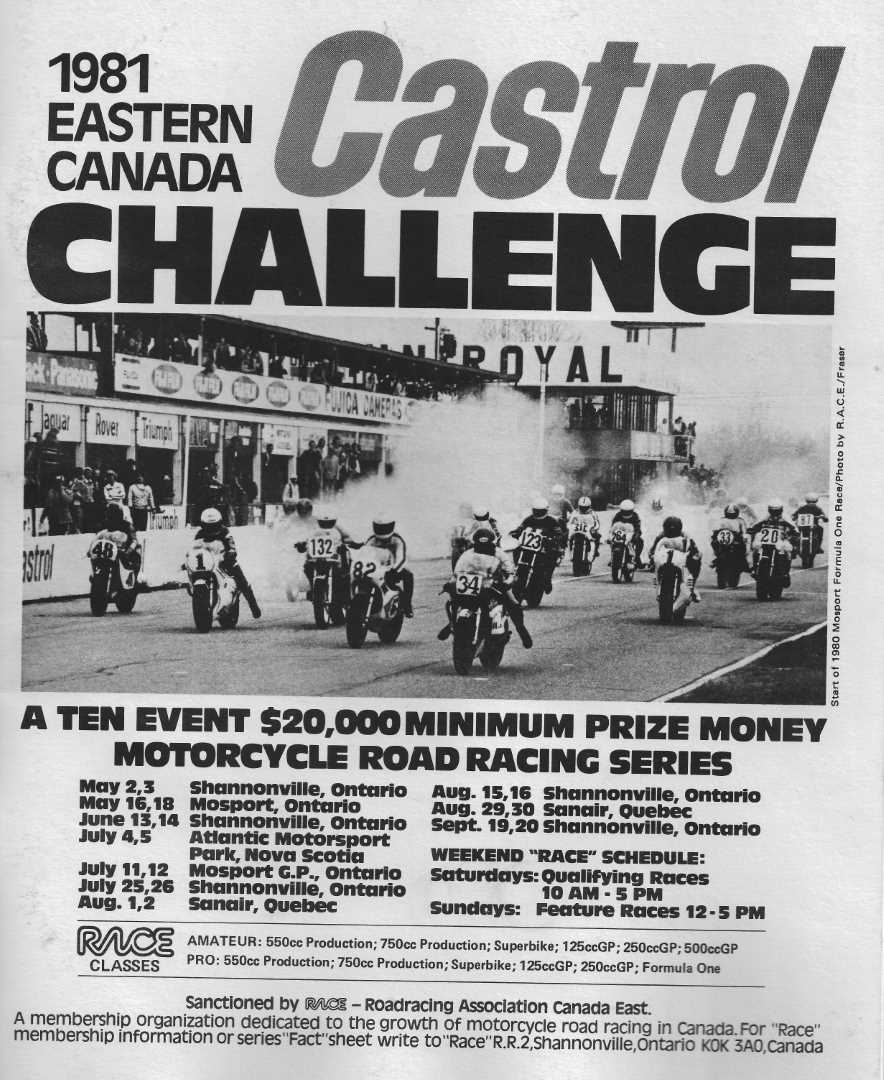 The 1981 RACE Program Cover