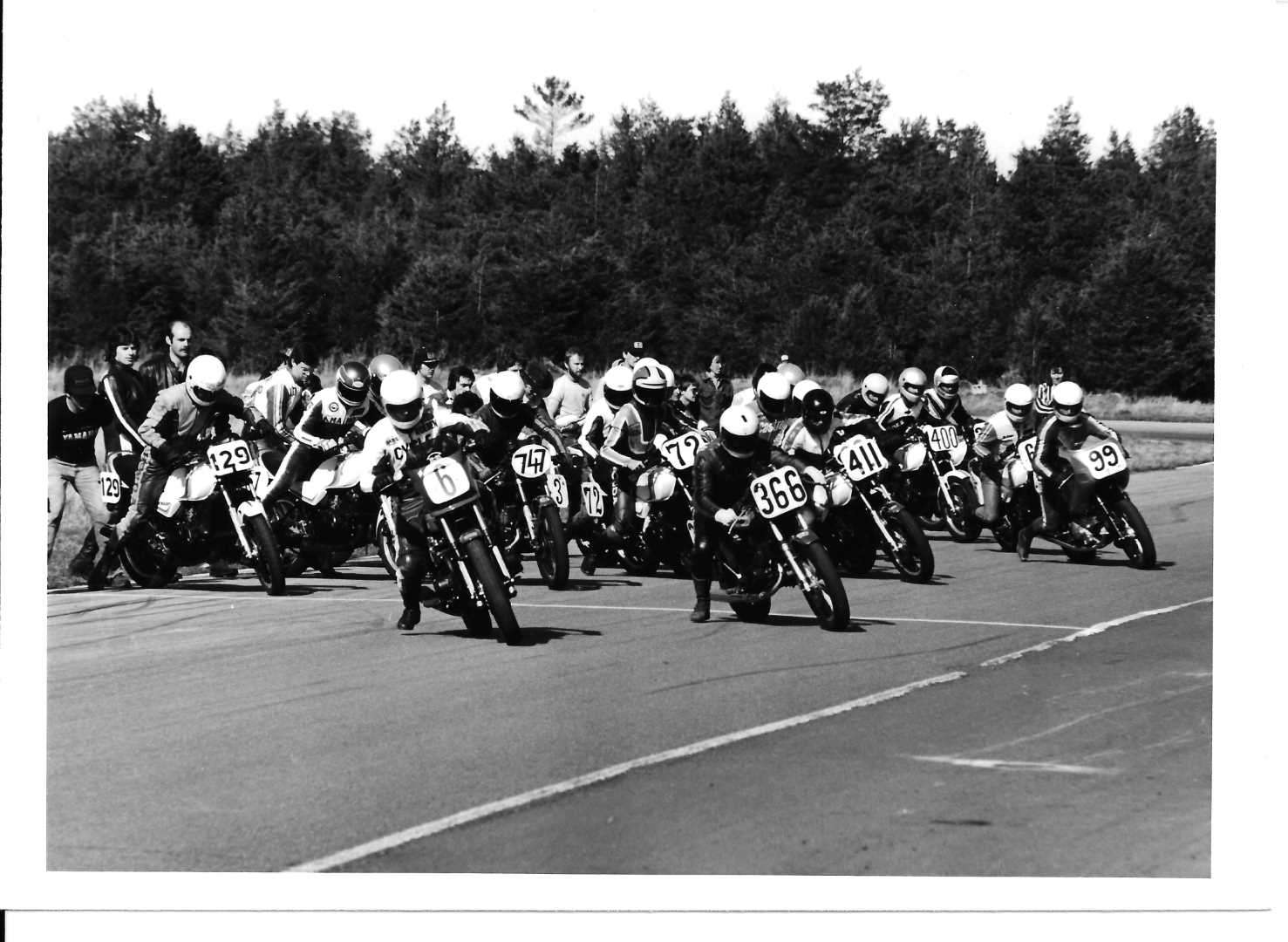 1981 Pro 550: The start of the first RACE round, at Shannonville