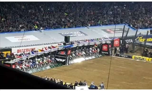 Supercross starting gate.